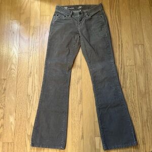 Ann Taylor Loft, Women's Corduroy Gray Jeans, 00 Curvy Boot fit, EUC